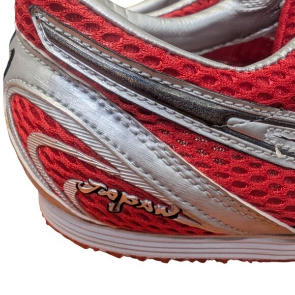 ASICS Japan Thunder Track Spikes Men’s 9 Red Silver Sprint Running Shoes - Picture 5 of 5